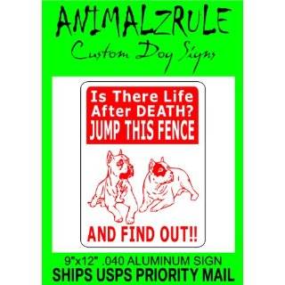  PITBULL Security Sign Area Patrolled by pet signs: Patio 