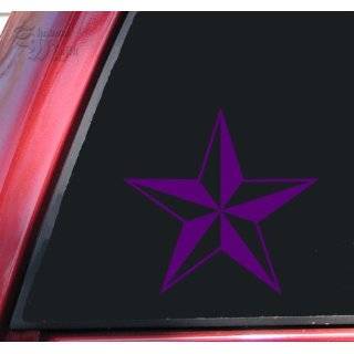  Nautical Star Vinyl Decal Sticker   Hot Pink: Automotive