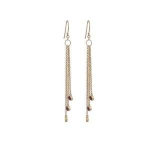  Leslie Danzis Gold Snake Chain Earrings: Jewelry