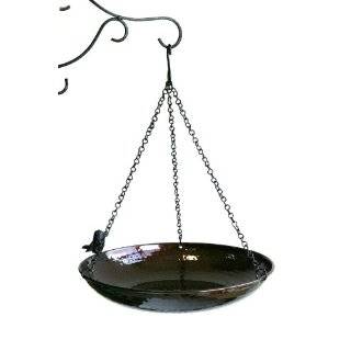 Unique Arts 14 Inch Hanging Birdbath, Copper Finish