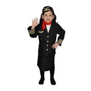 Airline Flight Attendant Toddler Costume Size 4T