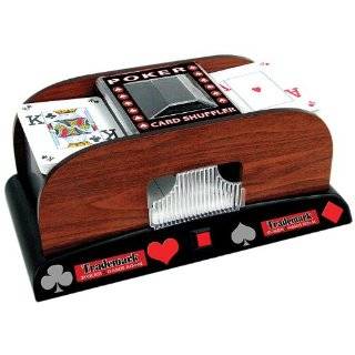Trademark Poker 1 2 Deck Deluxe Wooden Card Shuffler:  