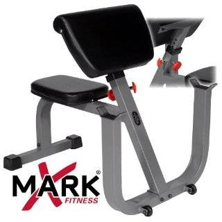 XMark Fitness Seated Preacher Curl Weight Bench