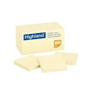 Highland Notes, 3 x 3 Inch, Yellow, 18 Count (6549 18)