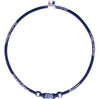 Phiten Detroit Tigers Navy Blue Nylon X30 Titanium Necklace