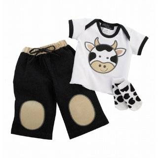  Mud Pie Baby Eieio Cotton Overall Shorts and Tee Shirt Set 