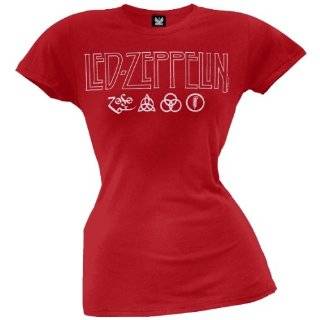  Led Zeppelin   US 77 Juniors T Shirt: Clothing