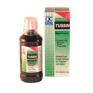 Quality Choice Tussin Alcohol free Expectorant 8 Fluid Ounces (237ml 