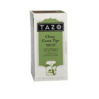 Tazo China Green Tips Filter Bag Tea, 24 Count Packages (Pack of 6)