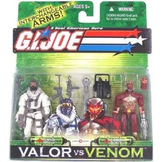 Joe Snow Wolf and Cobra B.A.T. 3.75 Valor Vs. Venom Action 