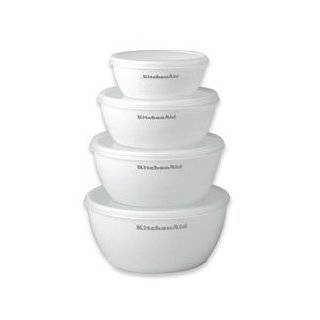  White Plastic Kitchen Bowl Set: Home & Kitchen
