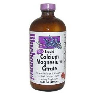  Bluebonnet Liquid Calcium Magnesium Citrate Orange Flavor 