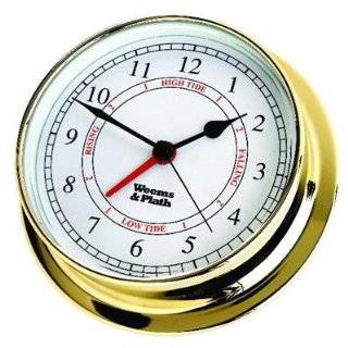  Brass Nautical Time & Tide Clock (7 Base): Sports 