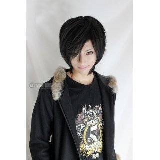  Black Short Length Anime Cosplay Costume Wig: Toys & Games