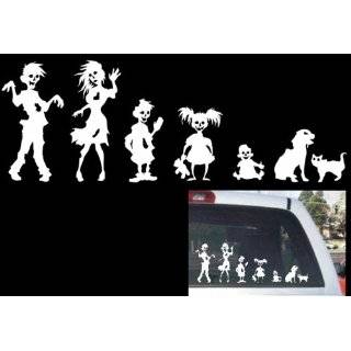  Zombie Family Car Stickers 