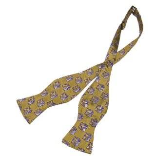 LSU Bow Tie   Louisiana State University Purple Hand Tied Bow Tie with 