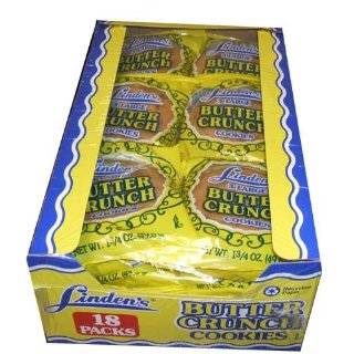 Lindens Butter Crunch Cookies, 1.75 Oz Bags (Pack of 18)