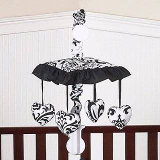Black and White Isabella Musical Baby Crib Mobile by JoJo Designs