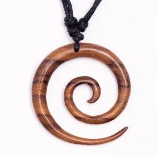  Bone spiral koru maori surf pendant hippie necklace by 
