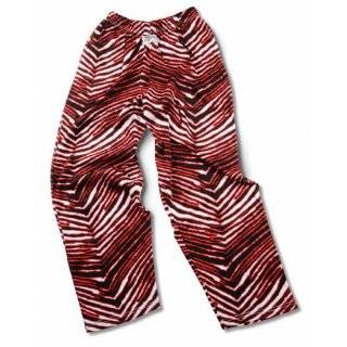 Zubaz Pants: Red/White Zubaz Zebra Pants:  Sports 