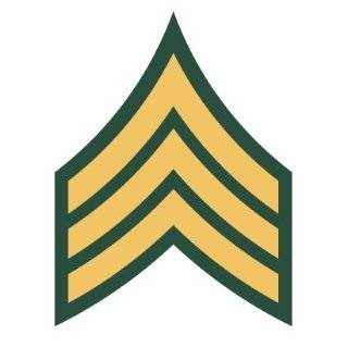 United States US Army Rank Sergeant Emblem Insignia Vinyl Decal Bumper 