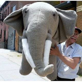 GIANT 54 INCHES LONG STUFFED ELEPHANT BIG STUFFED ANIMAL GIGANTIC HUGE 