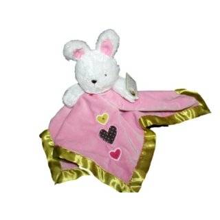  Carters Just One Year White Heart BUNNY Rabbit plush lovey 