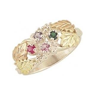  Black Hills Gold Mothers Ring   4 stones   MR902 Jewelry