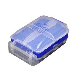 Folca Compact Pill Case, Blue   8 Compartments