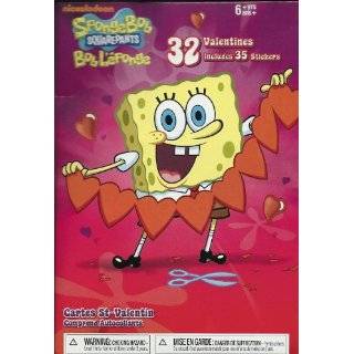  SpongeBob Embossed Foil Valentines Day Cards 30ct with 