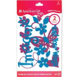  American Girl Crafts Logo Glitter Iron Ons: Toys & Games