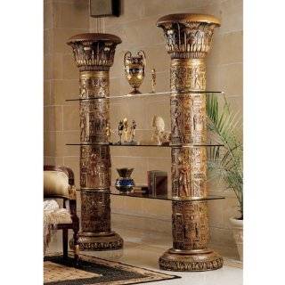 ON SALE Egyptian Columns of Luxor Shelves by Design Toscano