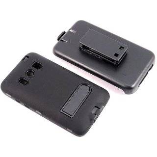 Smile Case Full Protection Case Black for HTC EVO 4G with Belt Clip 