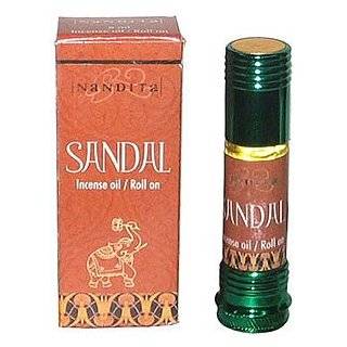 Sandal (Sandalwood)   Nandita Incense Oil / Roll On   1/4 Ounce Bottle