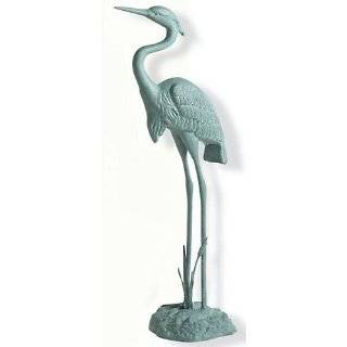 Emsco Group 2200 Poly Heron Statue Sandstone 32 Inch 