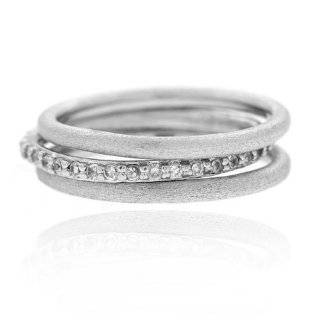   of 7 Rope and Polished Stacked Sterling Silver Bands Ring, 6 Jewelry