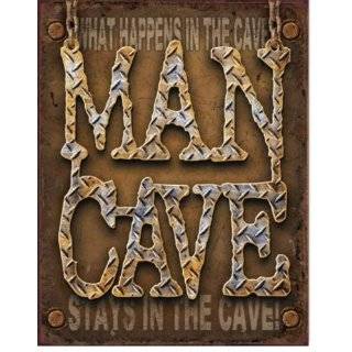Man Cave Rules Metal Bar Sign 