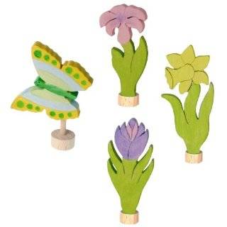 Birthday Ring Decorations   Spring Celebration  Set of Four Figures