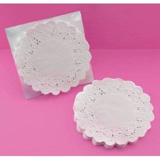 School Smart Paper Lace Doilies   8 Inch Round   Pack of 100   White