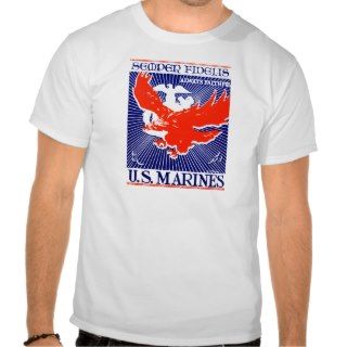 WWII Marine Corps Poster Tee Shirts