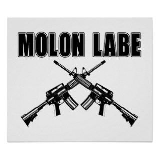 Molon Labe AR 15 Poster
