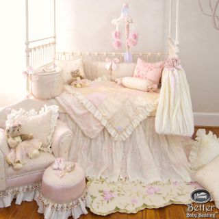 Glenna Jean Baby Girl Pink Designer Crib Nursery Bedding Quilt Set Accessories