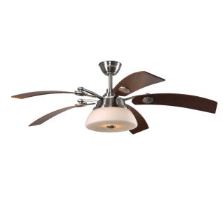 Harbor Breeze 44 In Meriden Polished Nickel Ceiling Fan With Light Kit