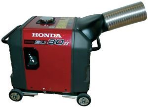 Honda EU3000IS Generator Exhaust System Directs Exhaust Outside Enclosure