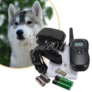 New LCD 100LV Level Shock Vibra Remote Pet Dog Training Collar for 10 130lb Dog