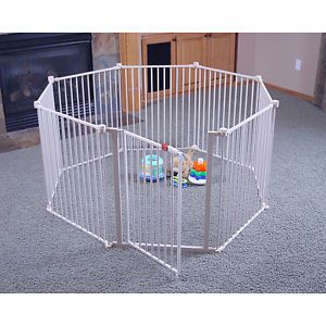 Extra Large Portable Metal Play Yard Children Baby Safety Indoor Outdoor Gate
