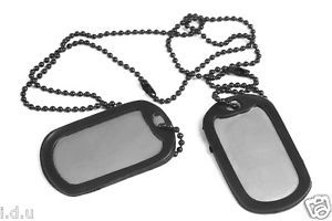 2 Military Dog Tags Custom Embossed - GI ID Tags - Personalized Tag