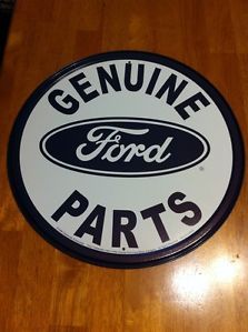 Vintage Auto Truck Genuine Ford Parts Tin Sign Mustang Shelby Roush F150 F250