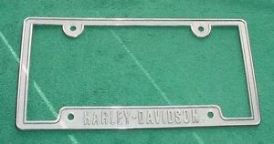Harley Davidson Chrome License Plate Cover Frame Chroma Graphics