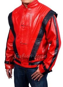 Michael Jackson Thriller Red Leather Jacket XS 5XL Sale in Faux Leather $75